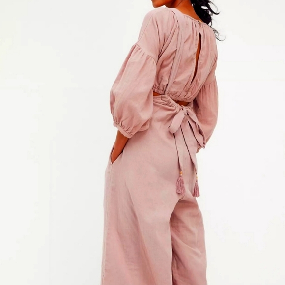 FREE PEOPLE DUSTY ROSE ENDLESS SUMMER 2 PIECE - Picture 2 of 6